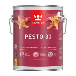 Эмаль без резкого запаха Tikkurila Pesto 30 база C 2,7 л