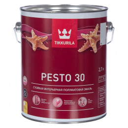 Эмаль без резкого запаха Tikkurila Pesto 30 база А 2,7 л