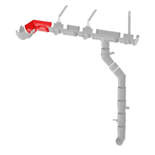 Угол желоба 90° ТЕХНОНИКОЛЬ белый