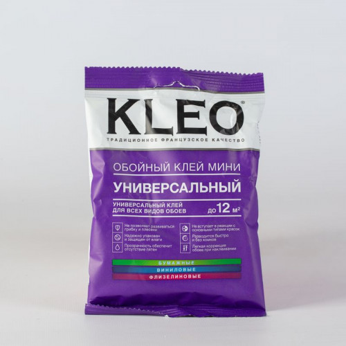 Клей обойный KLEO Мини для всех видов обоев, шоу-бокс, 60гр