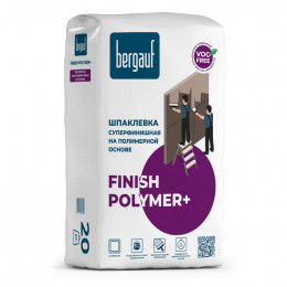 Шпатлевка полимерная финишная Bergauf Finish Polymer+, 20 кг