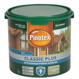 Декоративно-защитное средство для дерева Pinotex Classic Plus 3в1 скандинавский серый 2,5 л