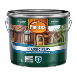 Декоративно-защитное средство для дерева Pinotex Classic Plus 3в1 палисандр 9 л