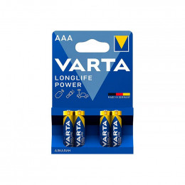 Батарейка алкалиновая Varta Longlife Power AAA 4 шт в блистере