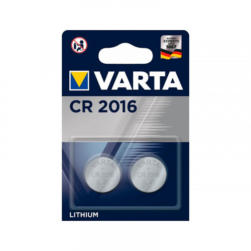 Батарейка литиевая Varta CR 2016 2 шт в блистере