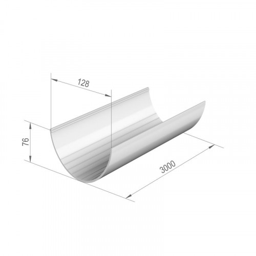 Желоб водосточный ТЕХНОНИКОЛЬ белый 3 м