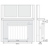 Радиатор биметаллический Теплоотдача 500 мм 12 секций