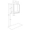Акватон. Зеркало-шкаф Сканди 70 Белый/Дуб Рустикальный 1A252202SDZ90