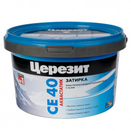 Затирка цементная Церезит CE 40 aquastatic белая, 2 кг