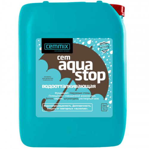 Добавка водоотталкивающая CemAquaStop, 5 л