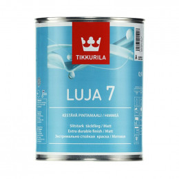 Краска для влажных помещениий Tikkurila Luja Extra белая матовая 0,9 л