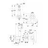 Смеситель с гигиеническим душем Cersanit MODUO 64105 встраиваемый