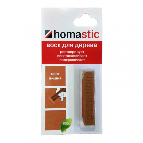 Воск HOMASTIC для восстановления паркета и ламината Вишня