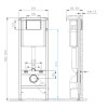 Готовый комплект Cersanit: подвесной унитаз Street Fusion Vortex DPL EO slim, инсталляция Vector, кнопка Twins пластик хром глянец