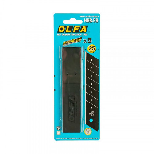 Лезвия для ножей Olfa Black Max 25 мм 5 шт