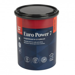 Краска для стен и потолков Tikkurila Euro Power 7 бесцветная база С 0,9 л