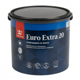 Краска для кухонь и ванных комнат Tikkurila Euro Extra 20 белая база A 2,7 л