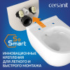 Готовый комплект Cersanit 68304: подвесной унитаз BRASKO SMART CO DPL EO slim, инсталляция VECTOR, с кнопкой ESTETICA пластик белый