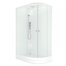 Душевая кабина Domani-Spa Delight Slim 128 L 1200*800*2180 низкий поддон, прозрачное стекло, без электрики