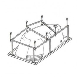 Domani-Spa. Каркас - опора металлическая усиленная 160 R Style (монтажный набор в комплекте)