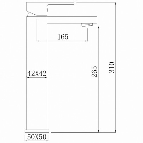 Comforty. Смеситель для раковины, картридж 35 мм, черный матовый, FC045B-CMT