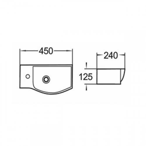 Компактная подвесная раковина Comforty 7947BR