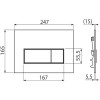 Кнопка смыва для скрытых систем инсталляции AlcaPlast M578 черный-матовый