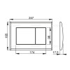 Кнопка управления инсталляцией AlcaPlast M272 хром-матовая