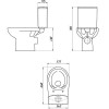 Cersanit. Унитаз-компакт NATURE NEW CLEAN ON 011, горизонтальный выпуск, сиденье дюропласт с микролифтом, easy-off, 2-реж. арматура 3/5, S-KO-NTR011-3/5-COn-DL-w