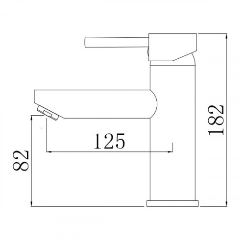 Comforty. Смеситель для раковины, картридж 35 мм, черный матовый, FC018A-CMT